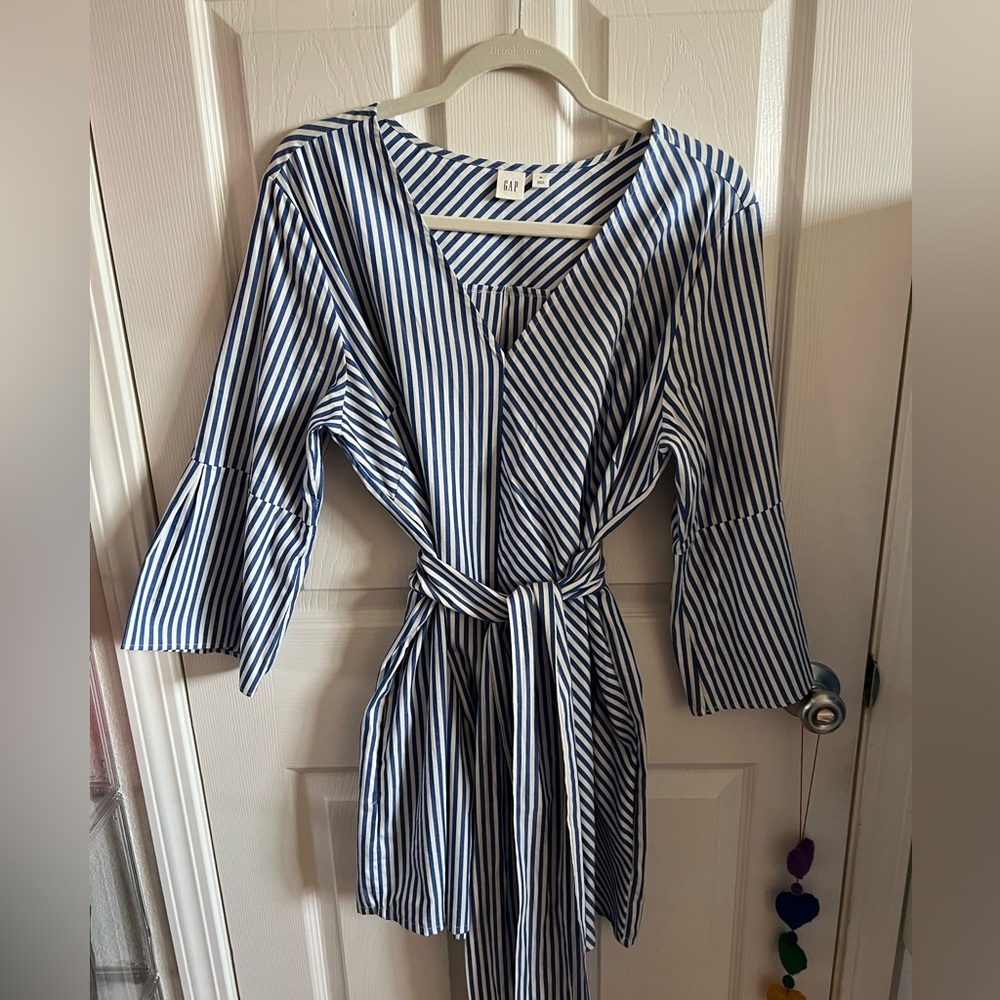 GAP Blue and White Striped Tunic
